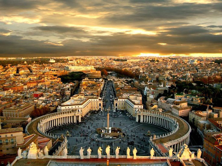 View of Rome from the Vatican