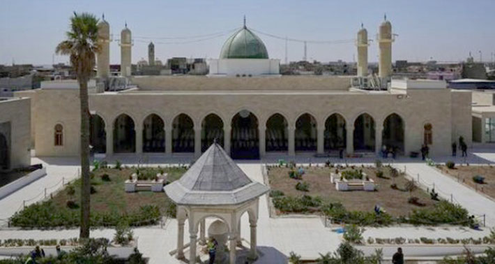 Mosul mosque re-opened mid-Aug 2025 after 8 years which ISIS had destroyed it.