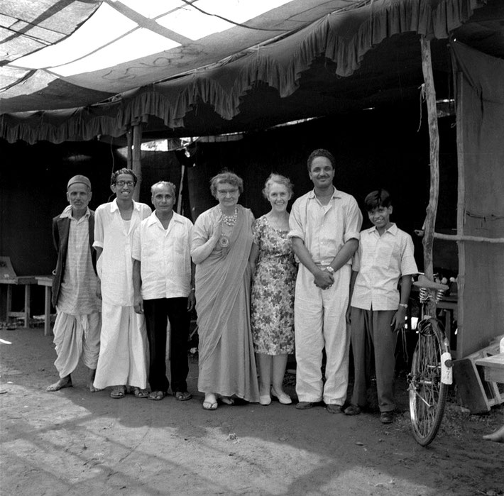 Ena visiting India during the 1970s