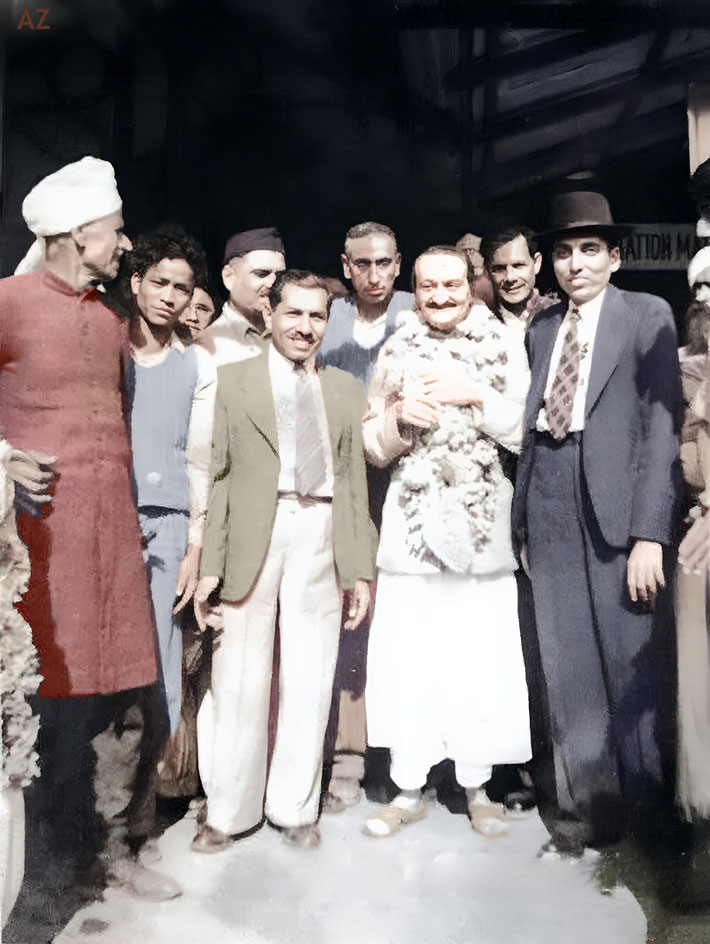 DEHRA DUN TRAIN STATION - 8th July 1953. Image rendered by Anthony Zois.