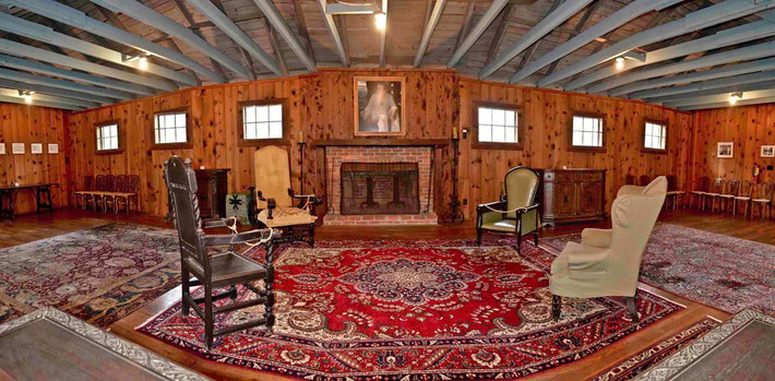 Interior of the Barn, Meher Spiritual Centre, Myrtle Beach, S.C., USA