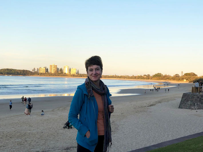 Sue at Mooloolaba Beach Sunshine Coast