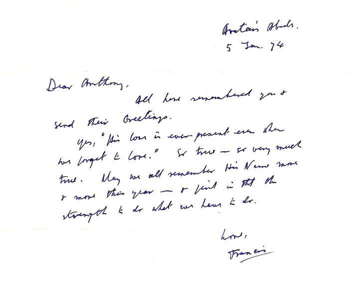 Letter sent to Anthony Zois ( web master )