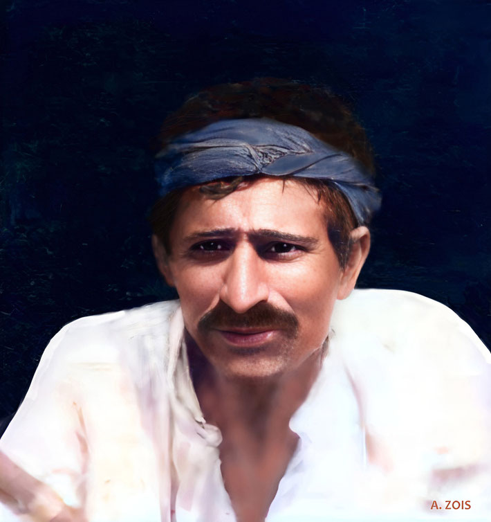 56.  1922 - Poona, India. Trimmed image.