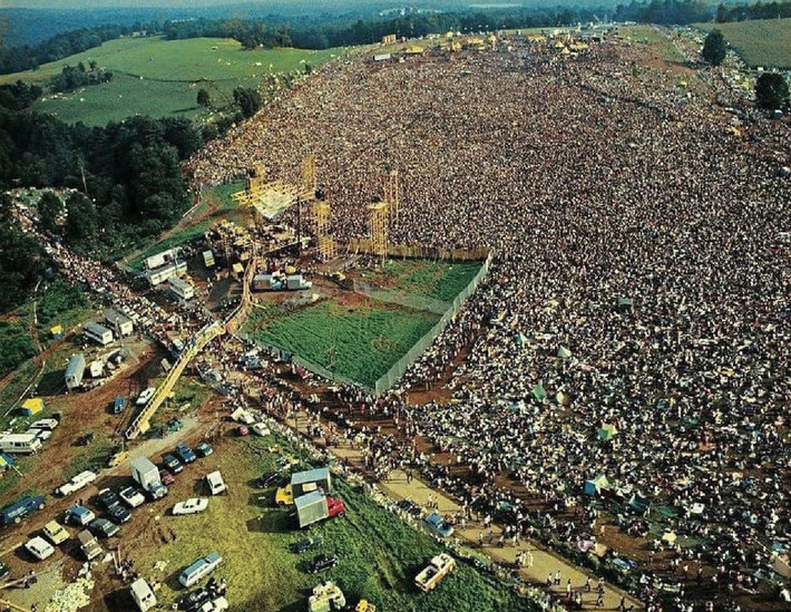 Aerial view of Woodstock
