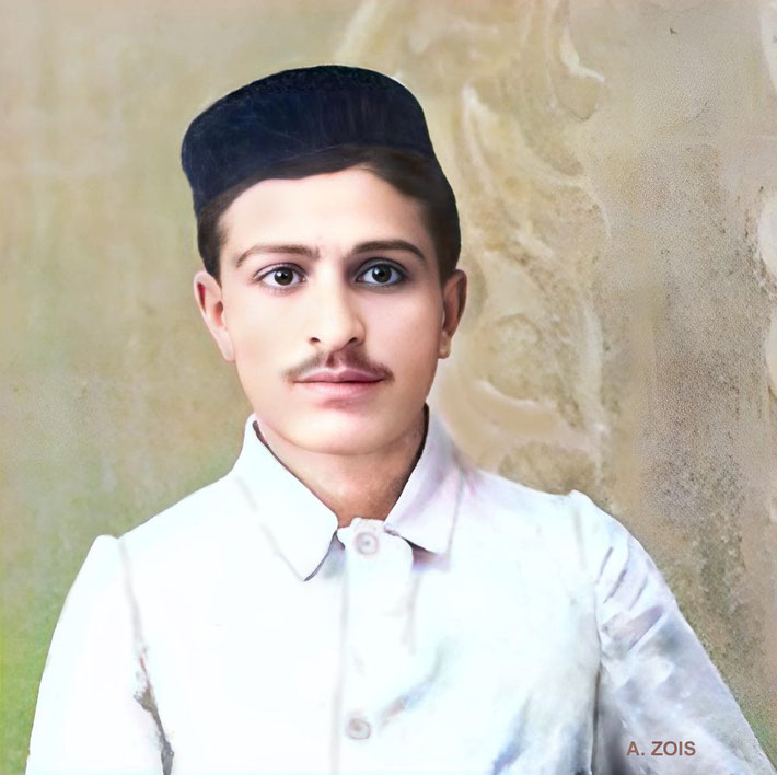 61.  Merwan Irani ( Meher Baba ) in1916,  Poona, India.