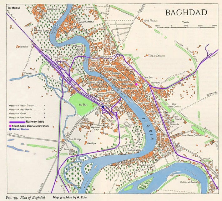 1930s Map of Baghdad
