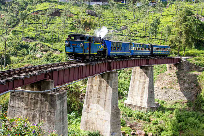 The narrow gauge train between Metropalayam & Ooty in the Nilgiri Hills.