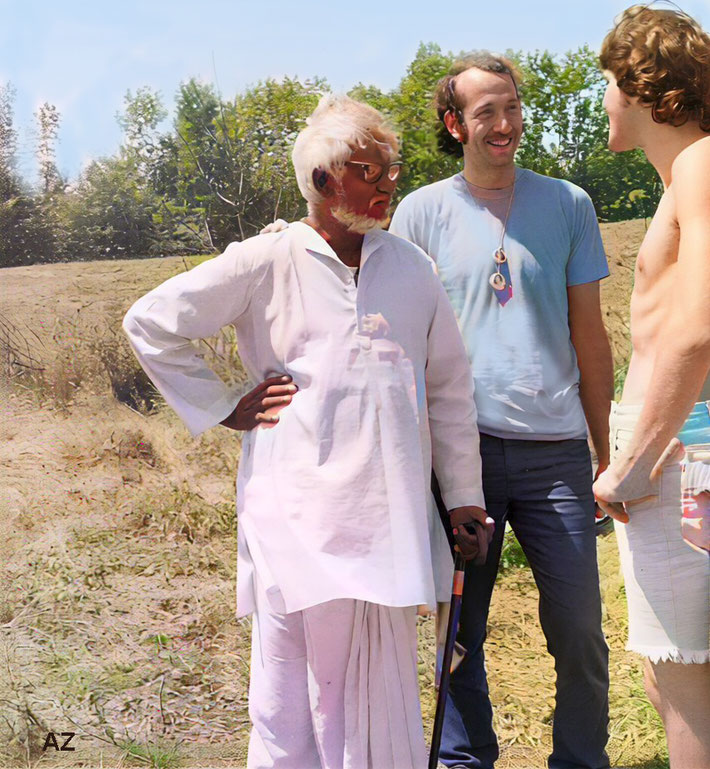 1975, India : Hugh with Pukar Nigam and ?