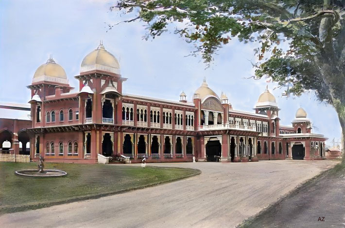 Madras Egmore ( Beach ) Station of the S.I. Railway. Image rendition by Anthony Zois.