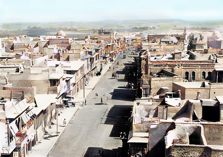 1930s Mosul, Iraq. Image colourized by Anthony Zois.