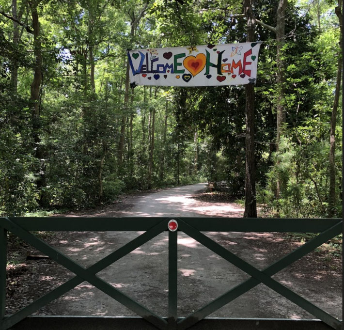 End July 2025 - Gate entrance for the Youth Sahavas