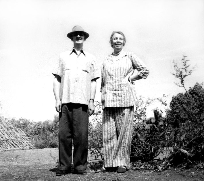 Irene with Colonel Goldney in India