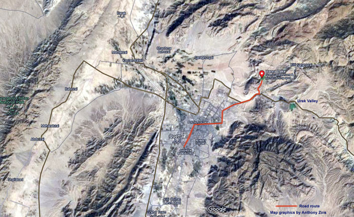 June 1923 : Trip to Urak Mountain & Valley, also Hanna Lake. Map graphics by Anthony Zois.