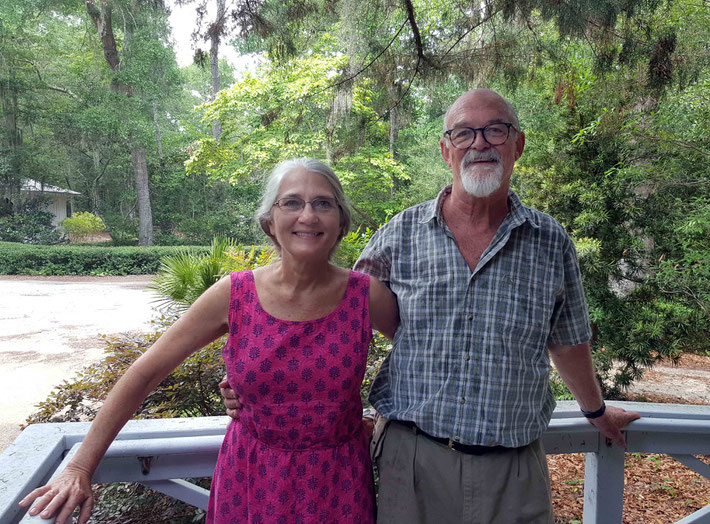 June 2019 : Roger & Wanda at the Meher Center, Myrtle Beach. Photo taken by Anthony Zois