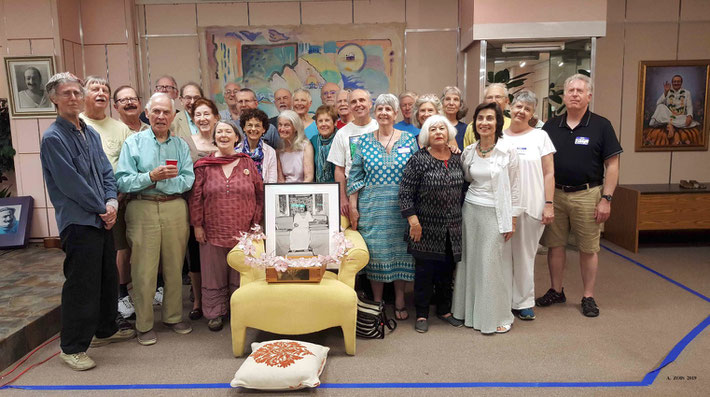 2019 Reunion of the group that went to the "Last Darshan" in India. Photo taken by Anthony Zois.