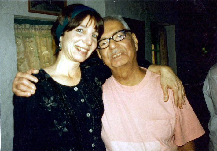 Andrea with Eruch Jessawala at Meherazad, India