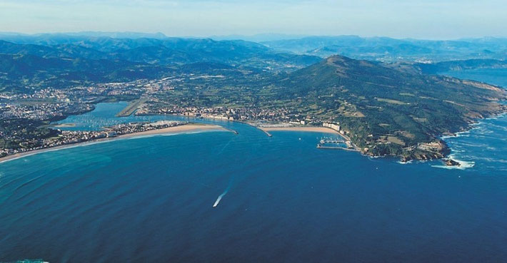Modern-day view of the Port of Irun, Spain