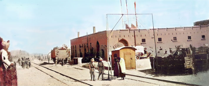 1930s : Baghdad Railway Station. Image rendition by Anthony Zois.