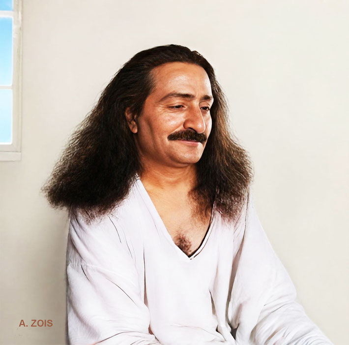  33. May 15, 1936 - Meher Baba at Meherabad, India. BP