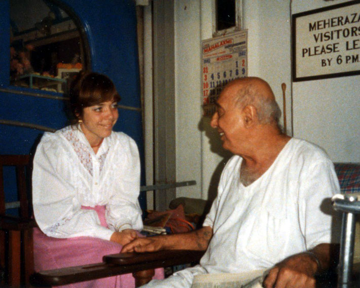 Ursula with Pendu Irani at Meherazad, India.  Courtesy of Ursula Reinhart.