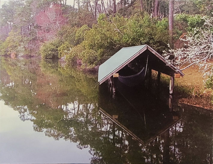 Gondola and shed. The shed was removed in the late 2010s. The gondola is being retored.