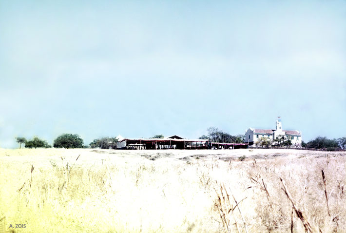 The pandals erected for the Amartithi celebrations. Photo taken by Anthony Zois