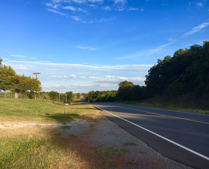 Site of Meher Baba's automobile accident, near Prague, Oklahoma