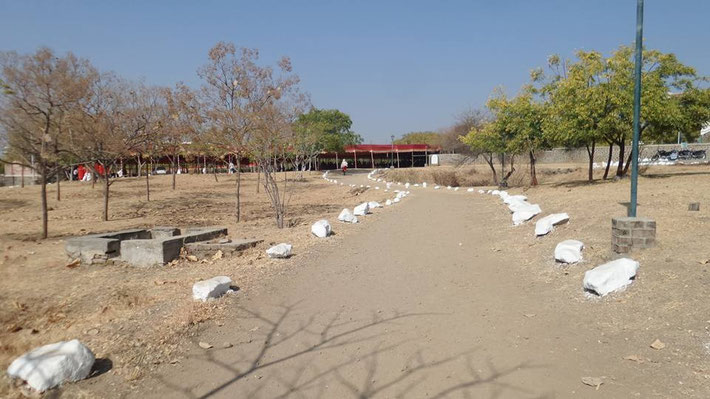Upper Meherabad - Pathway to the Amartithi area. Photo by Kitty Muir