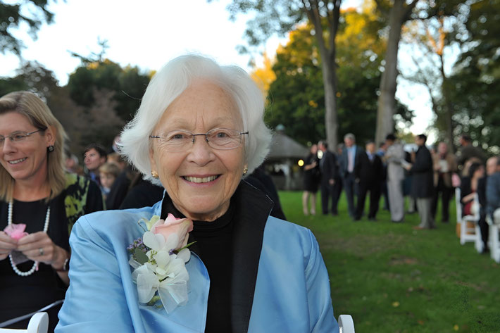 Ella at her daughter Alexandria's wedding in 2010