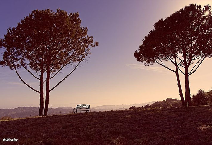 Baba's View Point at Meher Mount. -Courtesy of Sam Ervin.