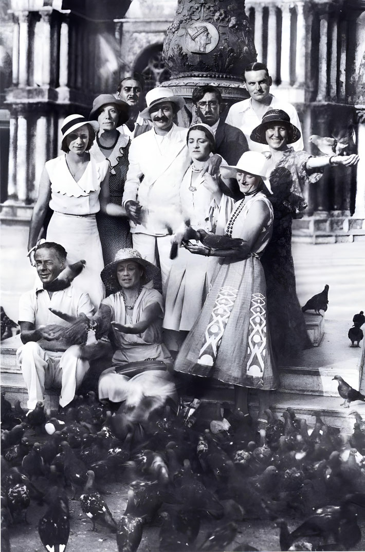 August 1932 - St. Mark's Square, Venice, Italy. Image enhanced by Anthony Zois.