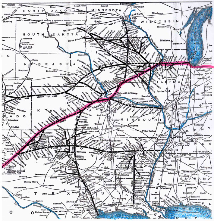 Golden State Train Route