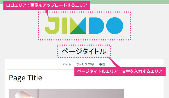 「ロゴ」と「ページタイトル」の違い