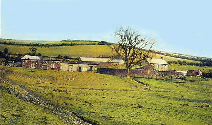 April 1931. East Chalacombe farm, England. Image rendition by Anthony Zois.