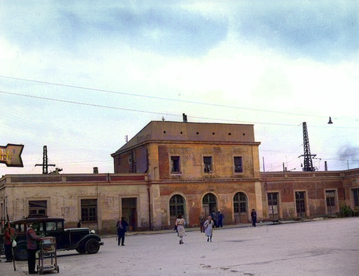 Avila Railway Station. Image colourized by A. Zois.