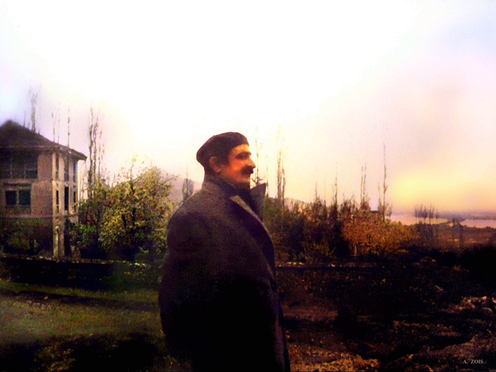 1929 : MEHER BABA IN HAVAN, INDIA. Image rendition by Anthony Zois.