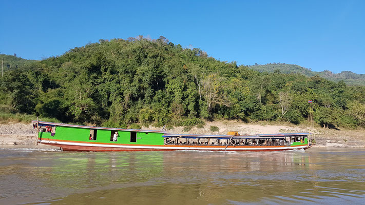 Fahrt auf dem Mekong mit dem Slowboat