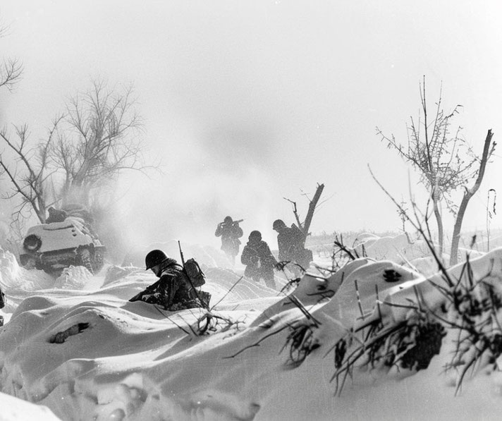 German soldiers in the Russian winter