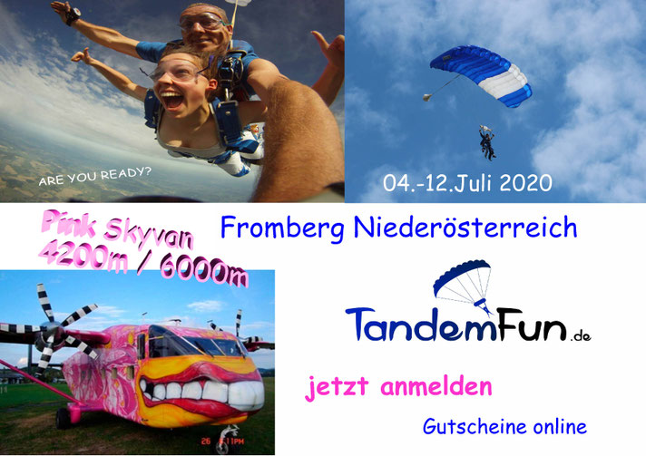 Fallschirmspringen Gutschein Fromberg - Kirchberg am Walde Niederösterreich Waldviertel