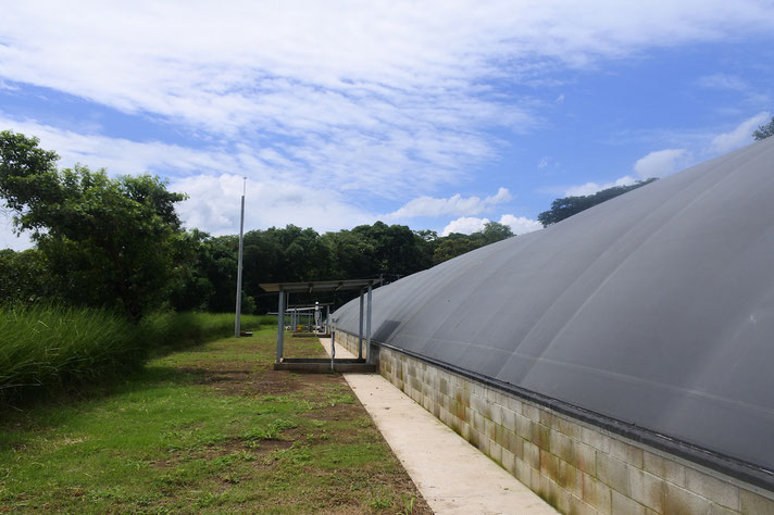 Membrana de caucho para biodigestores 