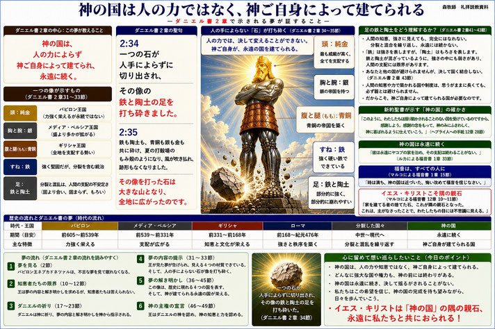 上では、聖書講義資料の部屋としましたが、ここでも改訂版をご紹介しておきます。楽しんで下さい。それなりの出来かなと思います。