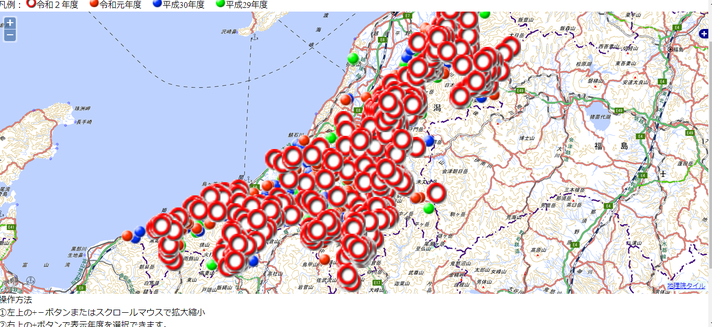 See how many bear encounters are ! Source: Niigata prefecture 