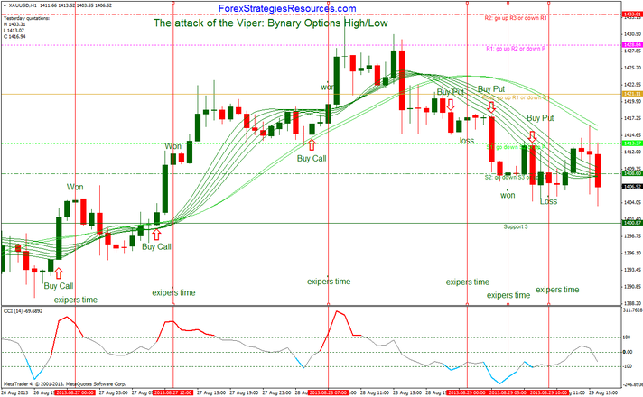 The attack of the Viper: bynary options High-Low