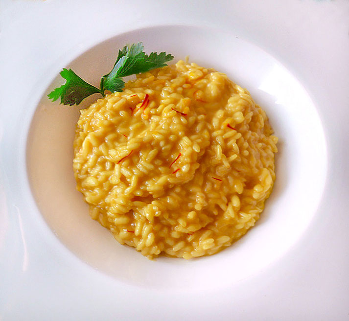 Risotto Milanese giallo traditionale