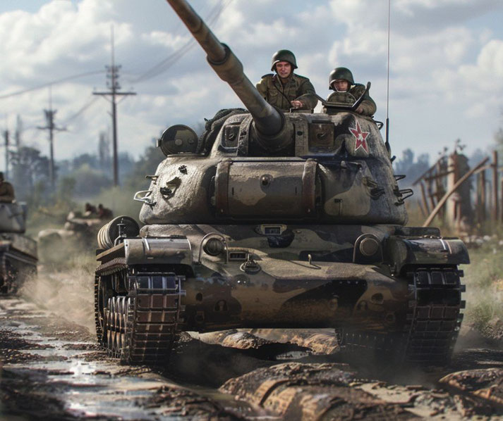A World War II tank crew