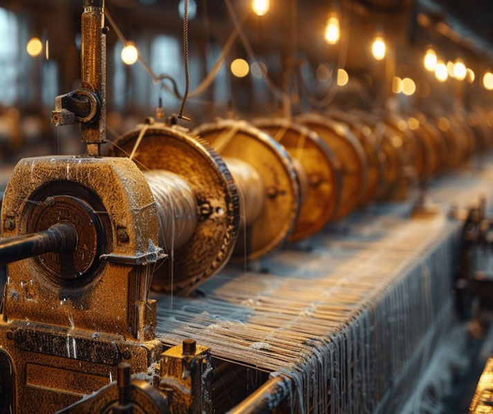 Industrial Revolution textile threads