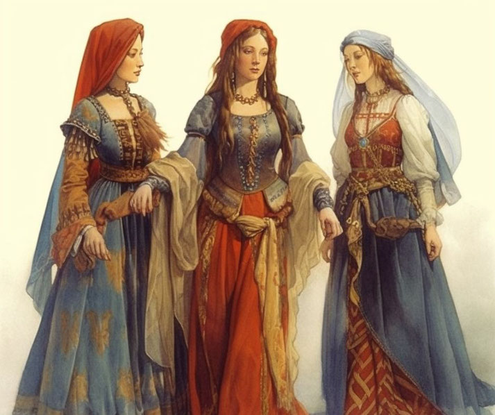 Medieval women fashion
