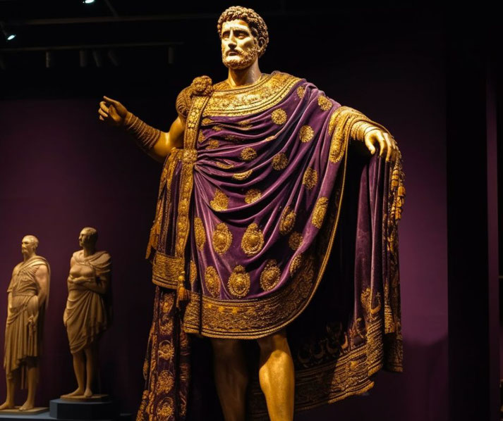 Purple Roman Toga