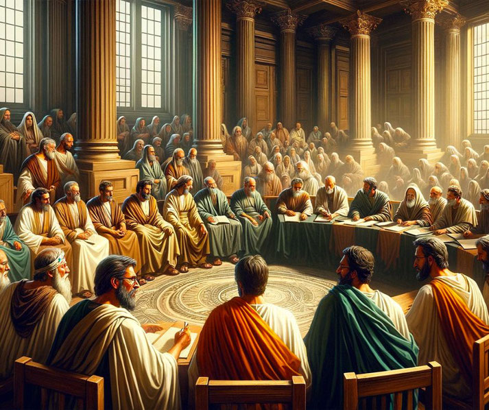 Christian church leaders in the Roman Empire gathered to discuss